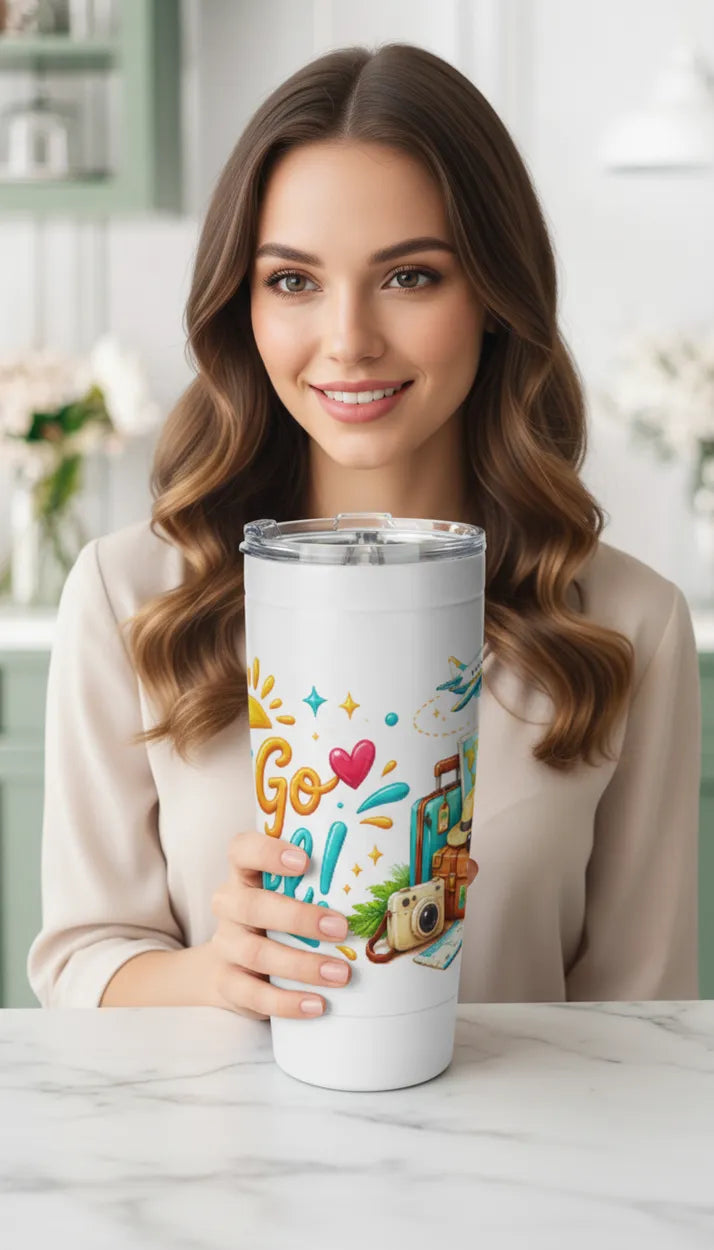 Adventure Awaits – 20oz Travel Tumbler