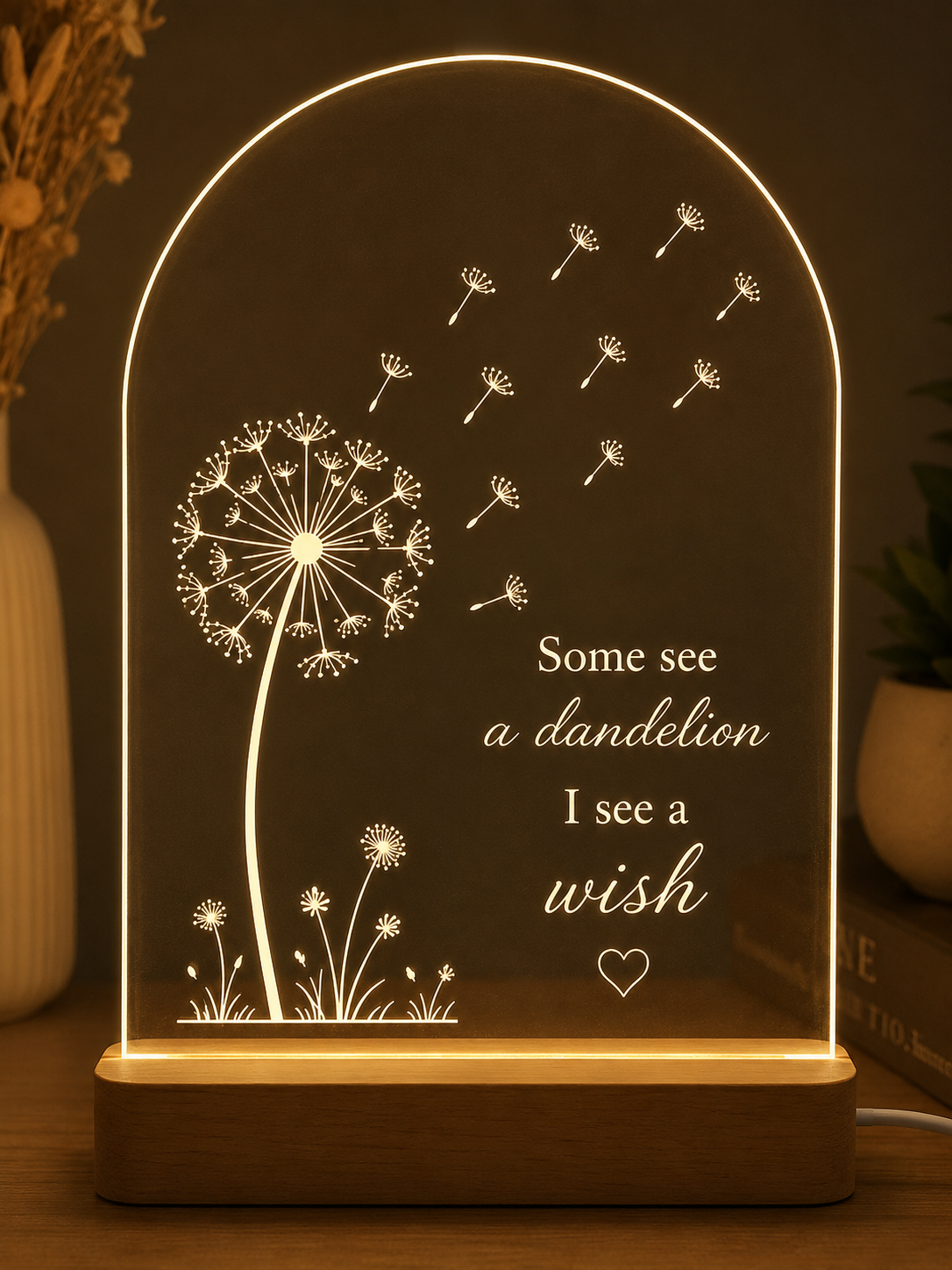 Dandelion Wishes LED Lamp