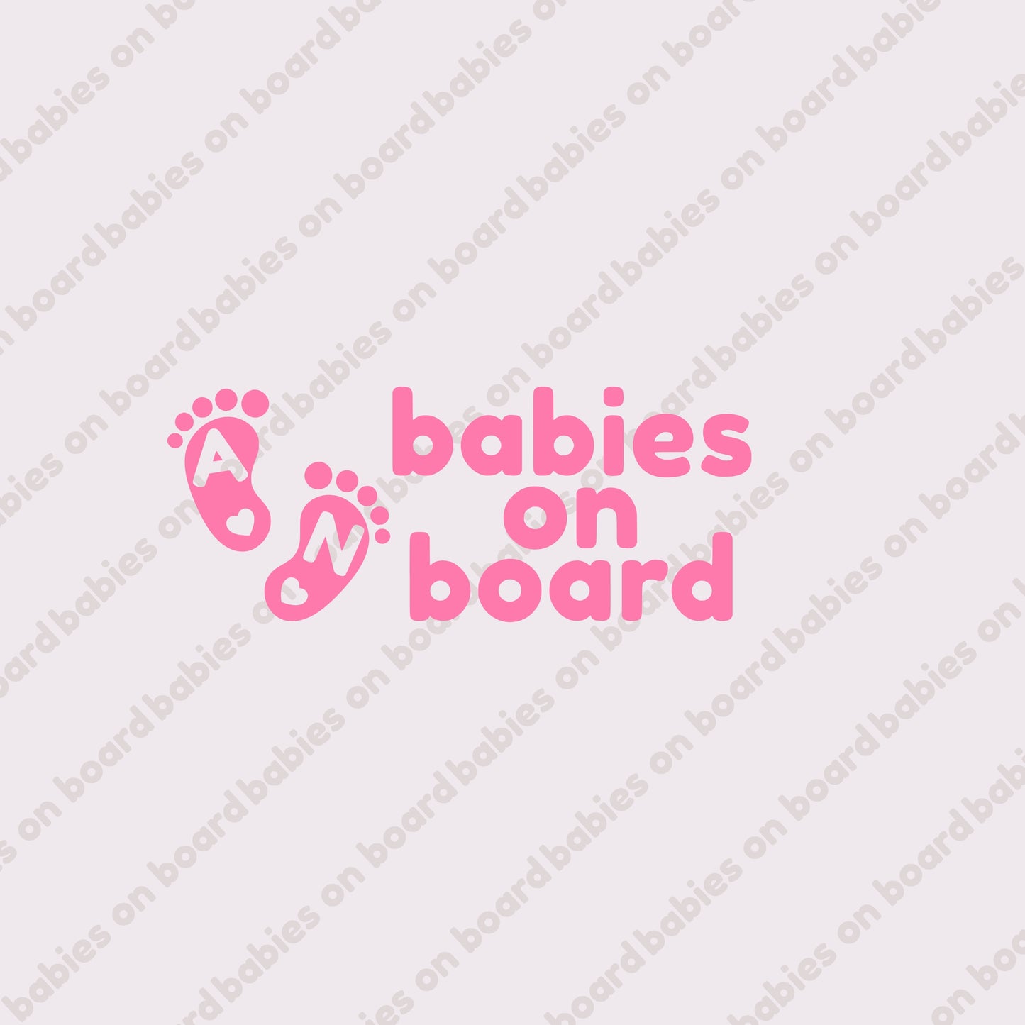 Babies on board personalized