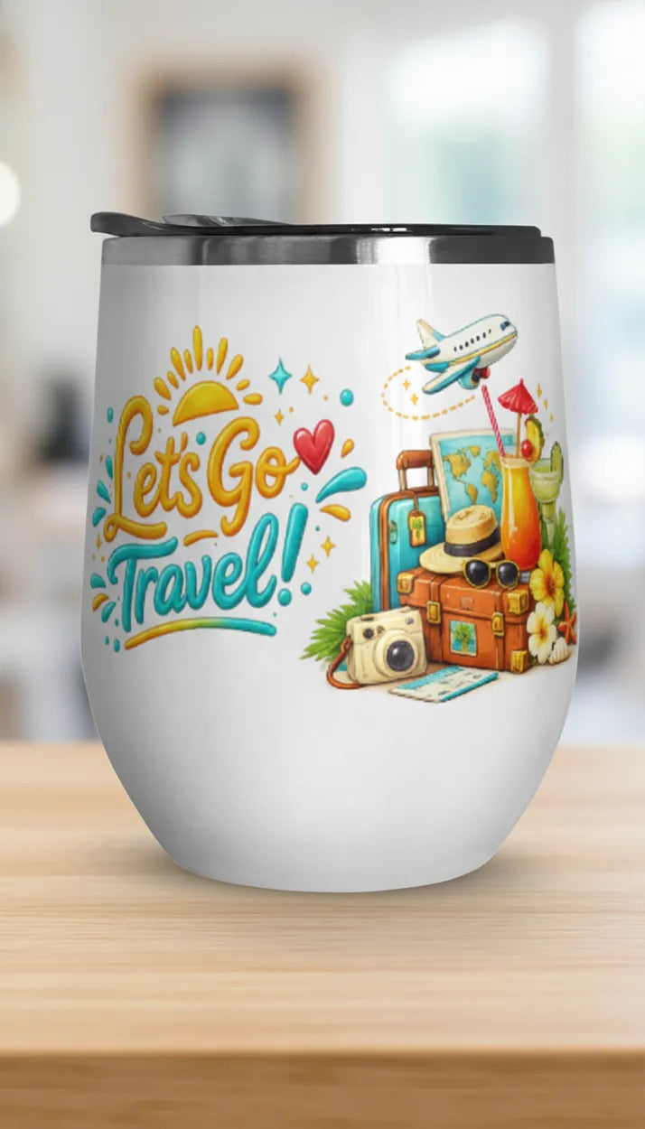 Adventure Awaits – Travel Tumbler 12 oz