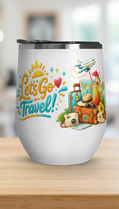 Adventure Awaits – Travel Tumbler 12 oz
