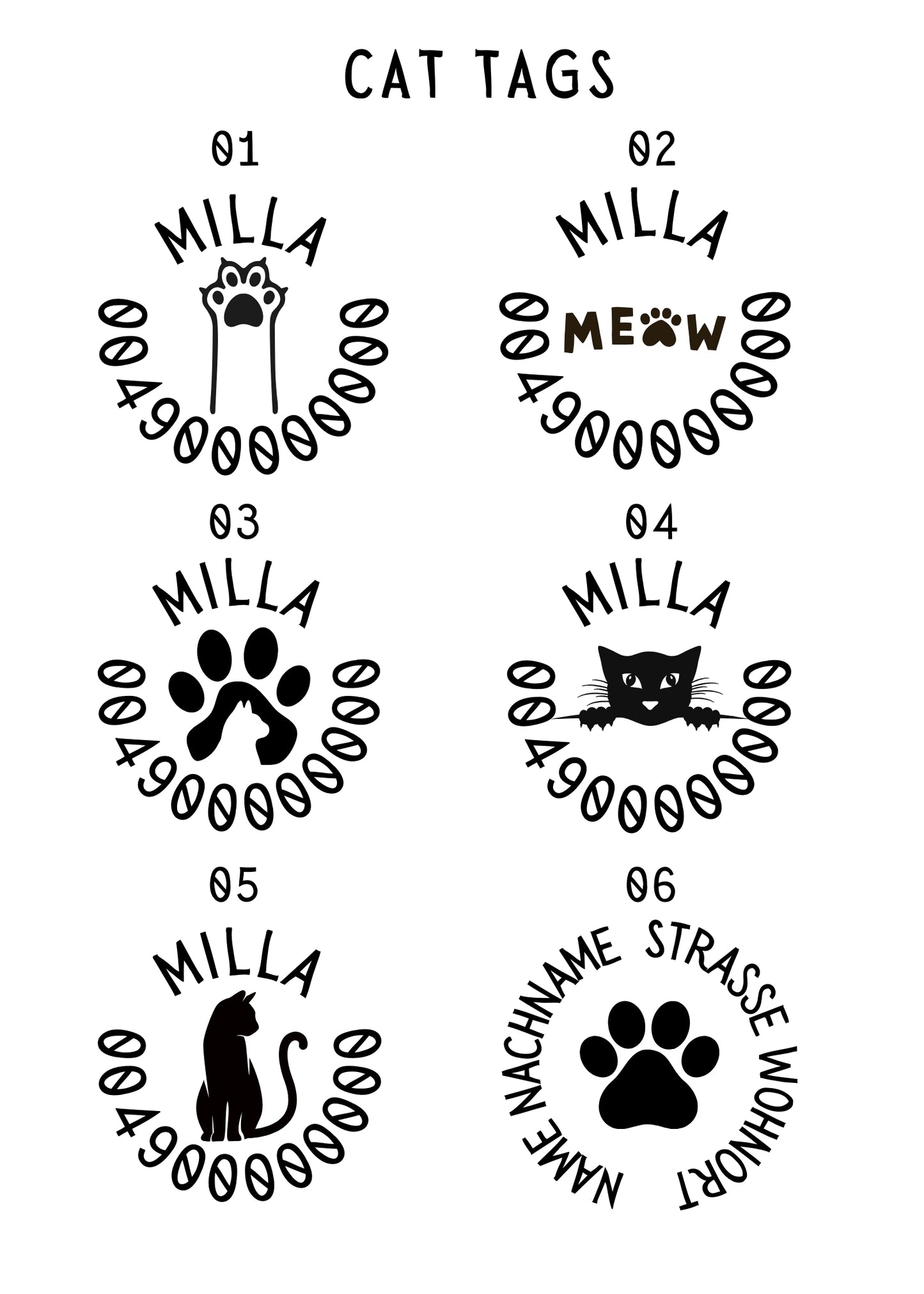 Pet tag ID from aluminium