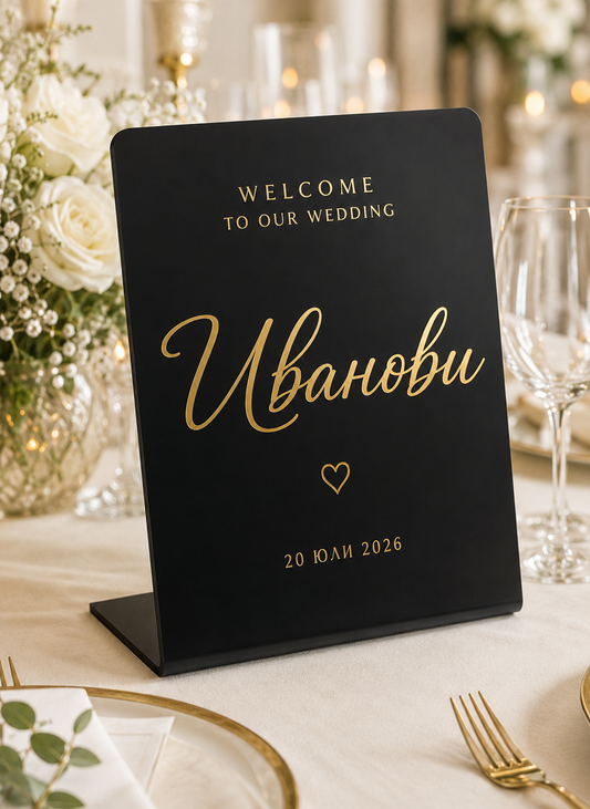 Luxury Table wedding sign