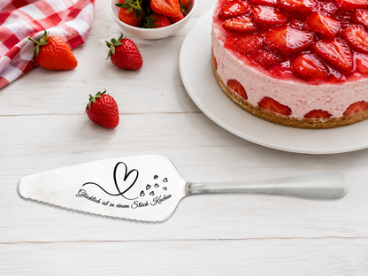Personalized Cake Server Set – Engraved Stainless Steel Wedding Gift