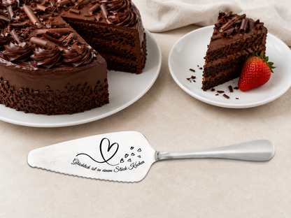 Personalized Cake Server Set – Engraved Stainless Steel Wedding Gift