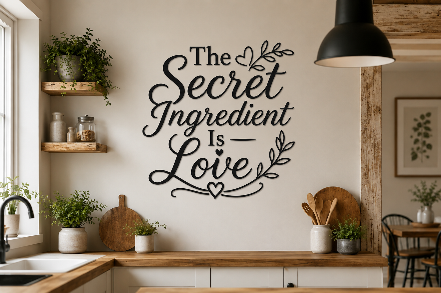 The Secret Ingredient Is Love Wall Decal