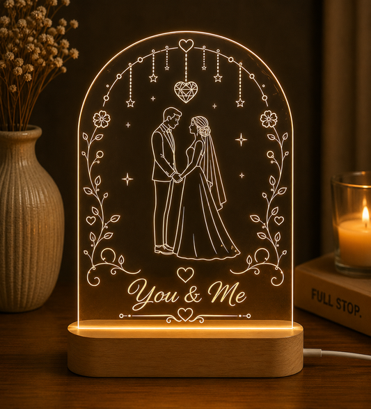 Personalized You & Me LED Night Light