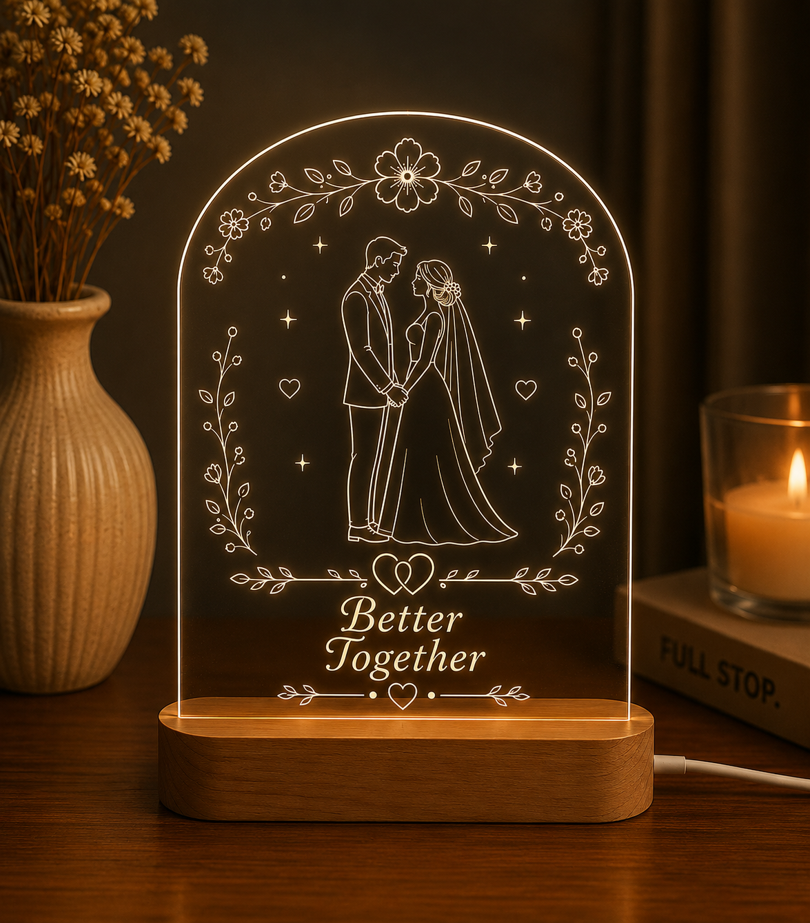Personalized Better Together LED Night Light