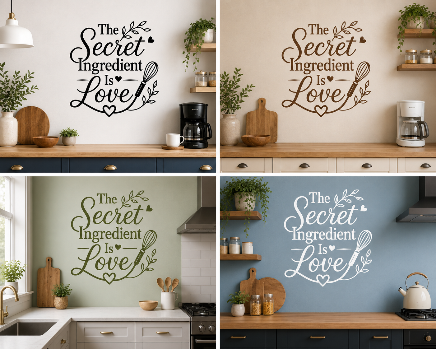 Farmhouse Kitchen Wall Sticker | Inspirational Quote Vinyl Decal