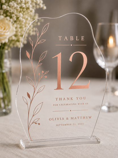 Pebble Grace Table Sign