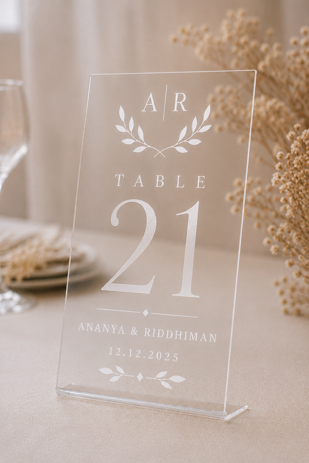 Signature Table Sign