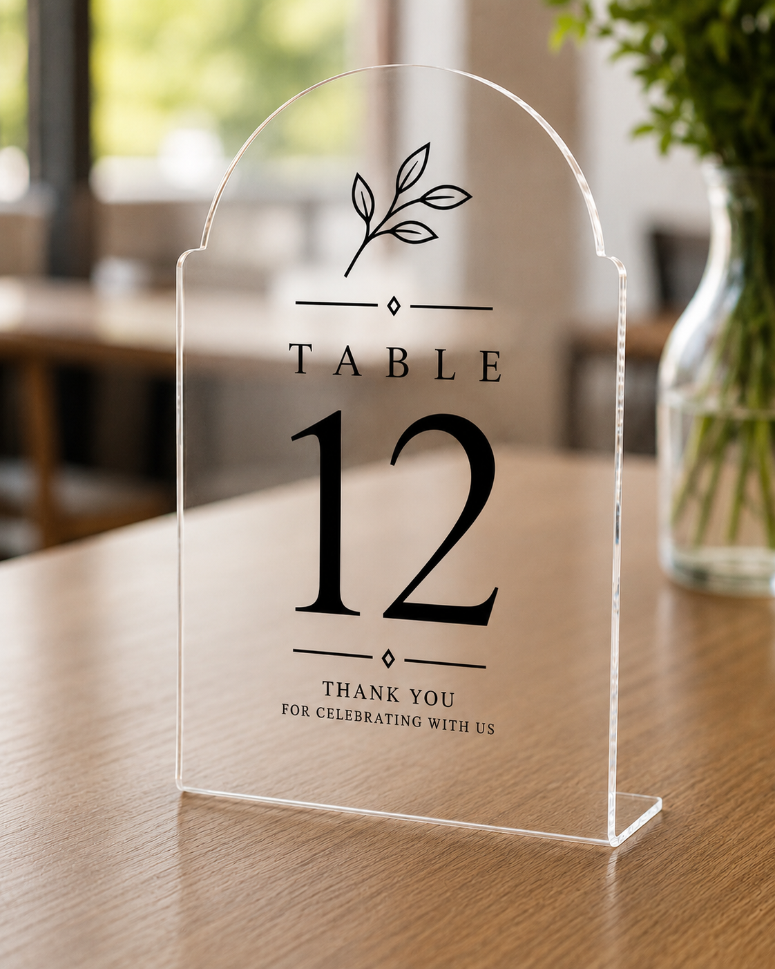 Elegant Arch Table Sign