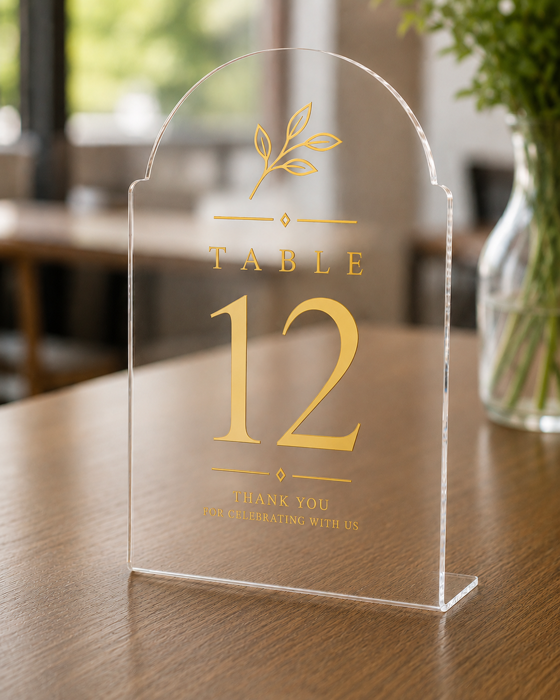 Elegant Arch Table Sign