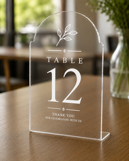 Elegant Arch Table Sign