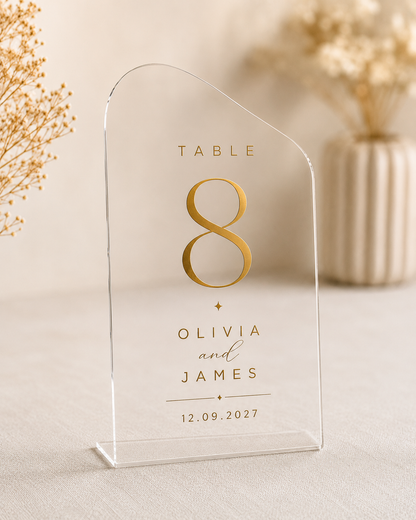 Signature Arch Table Marker