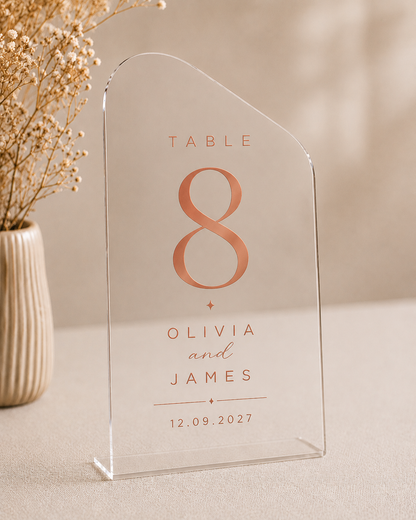 Signature Arch Table Marker