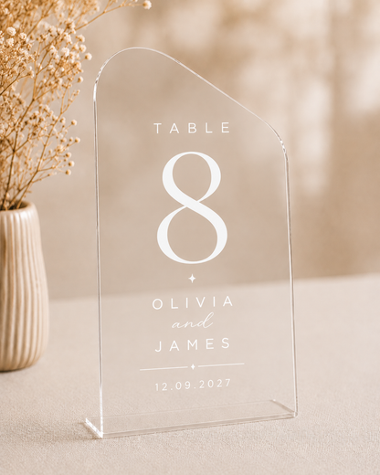 Signature Arch Table Marker