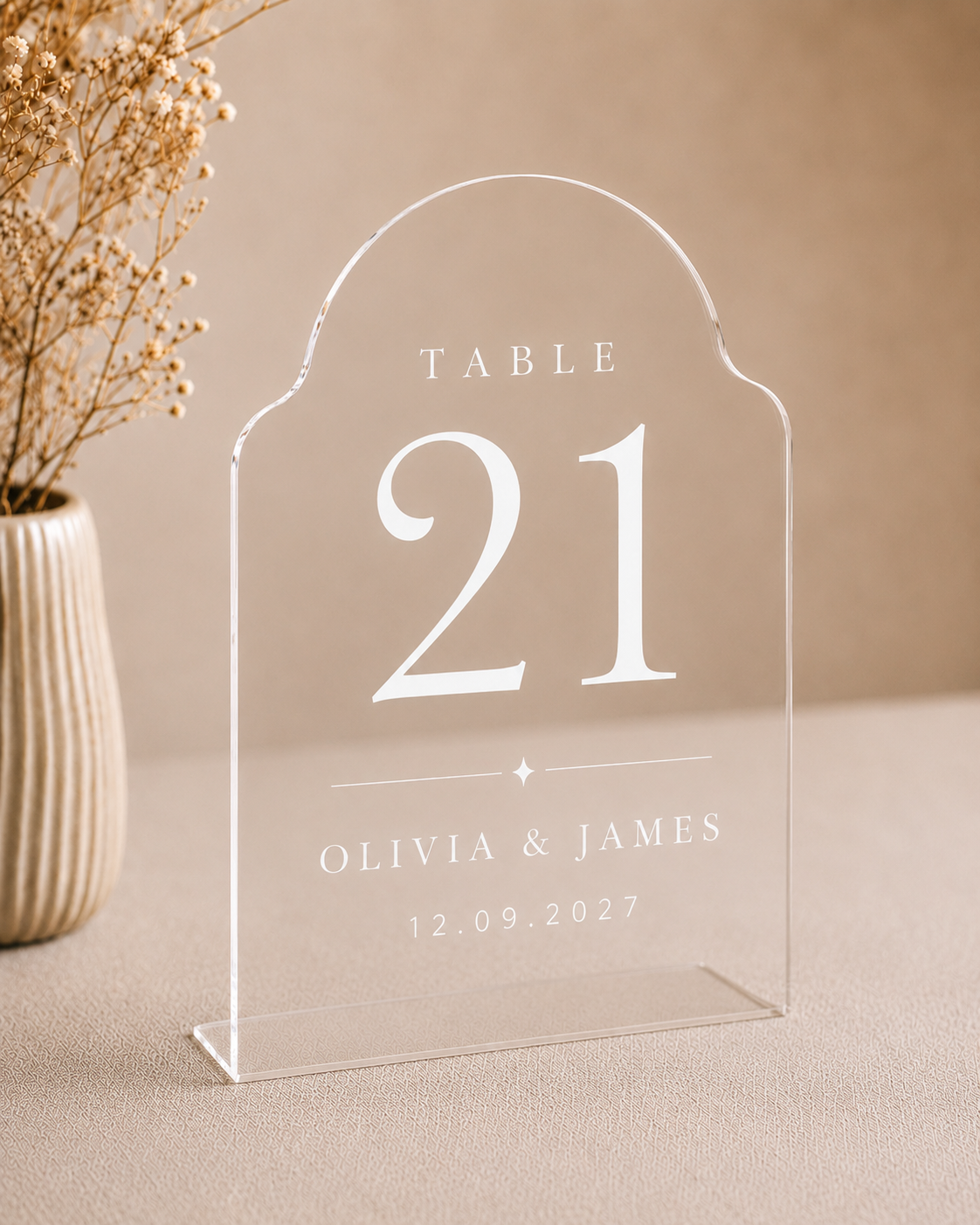 Heritage Arch Table Marker