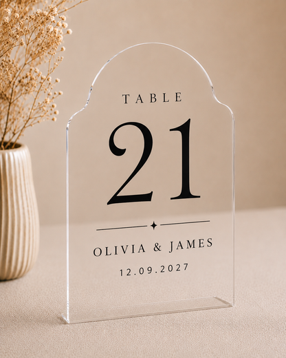 Heritage Arch Table Marker