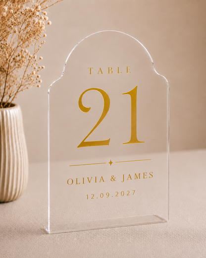 Heritage Arch Table Marker