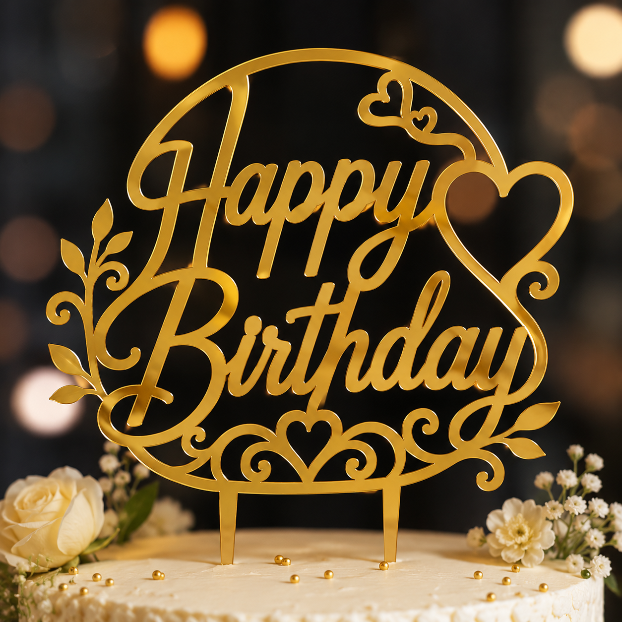 Happy Birthday Cake Topper