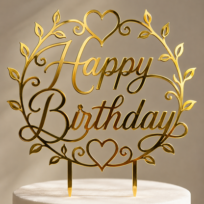 Happy Birthday Cake Topper