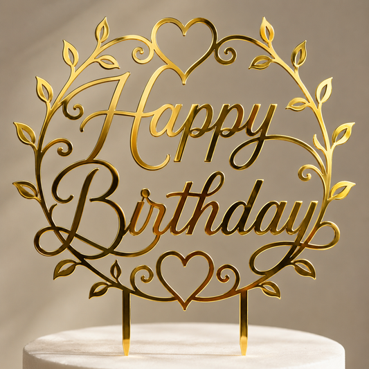 Happy Birthday Cake Topper