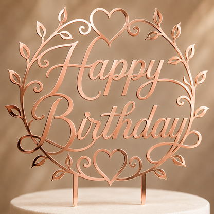 Happy Birthday Cake Topper