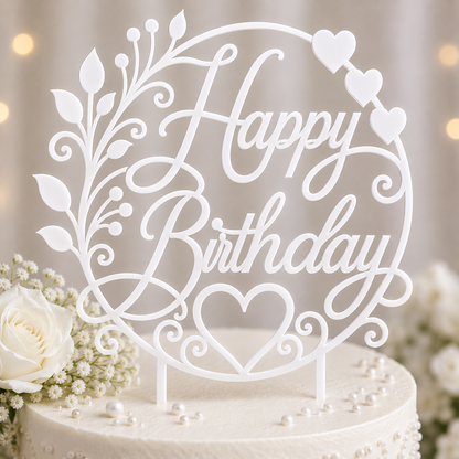 Happy Birthday Cake Topper