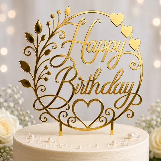 Happy Birthday Cake Topper