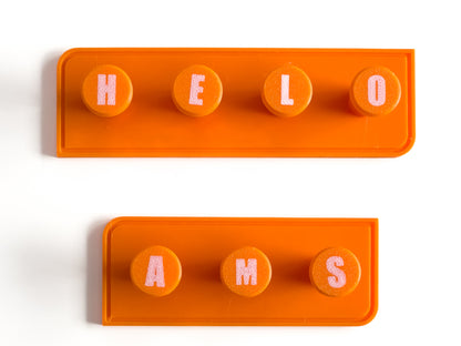 Personalized Towel Hook: 3D Printed PLA Plastic, Wall Mounted