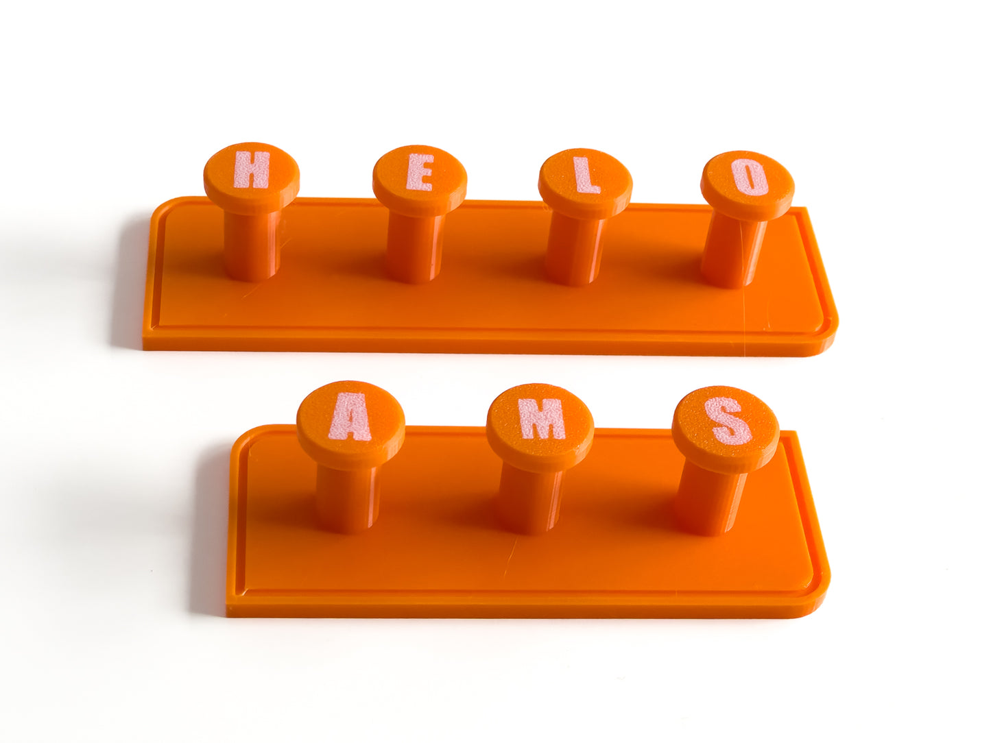 Personalized Towel Hook: 3D Printed PLA Plastic, Wall Mounted