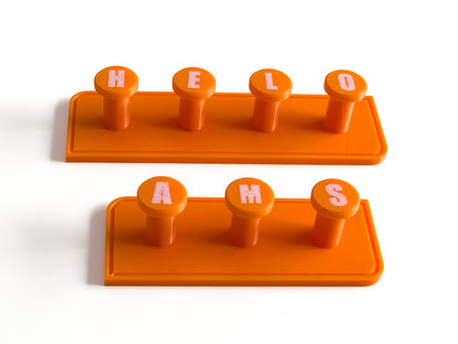 Personalized Towel Hook: 3D Printed PLA Plastic, Wall Mounted
