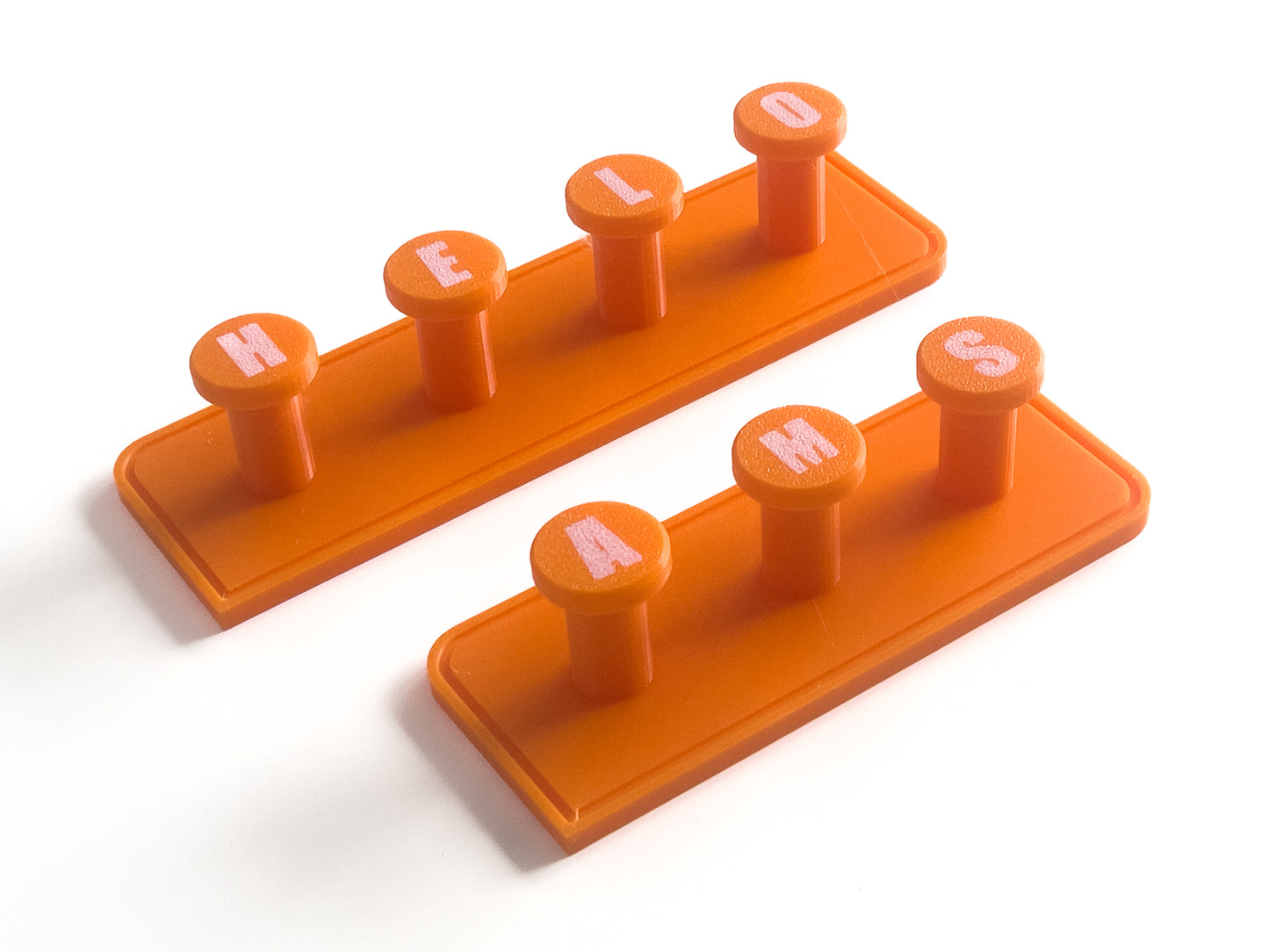 Personalized Towel Hook: 3D Printed PLA Plastic, Wall Mounted