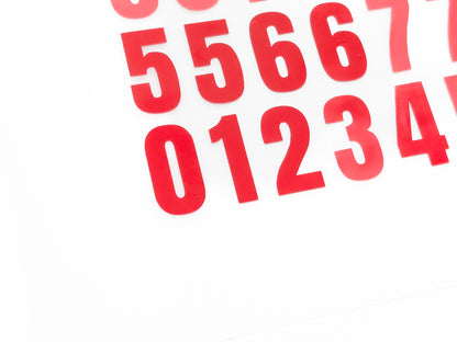 Custom Vinyl Number Set