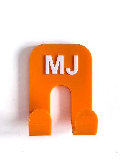Personalized Towel Holder for 2 – 3D Printed Wall Mount, Multiple Colors