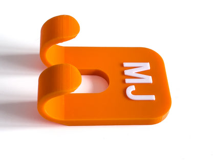 Personalized Towel Holder for 2 – 3D Printed Wall Mount, Multiple Colors