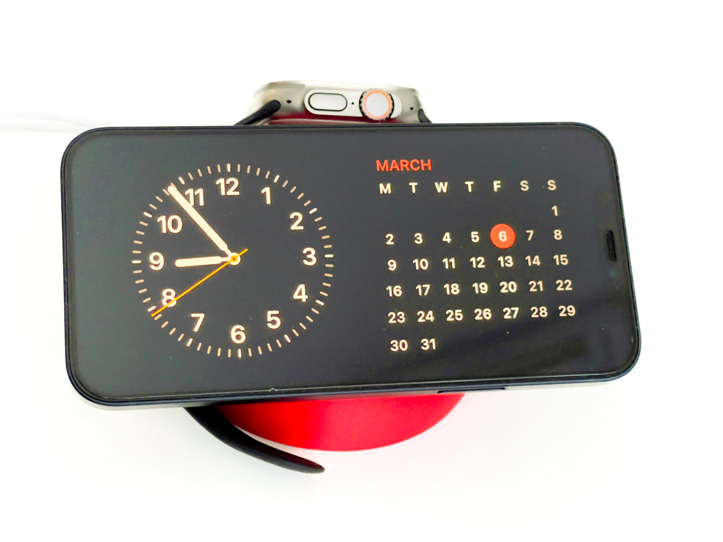 2-in-1 Magnetic Phone & Smartwatch Charging Stand