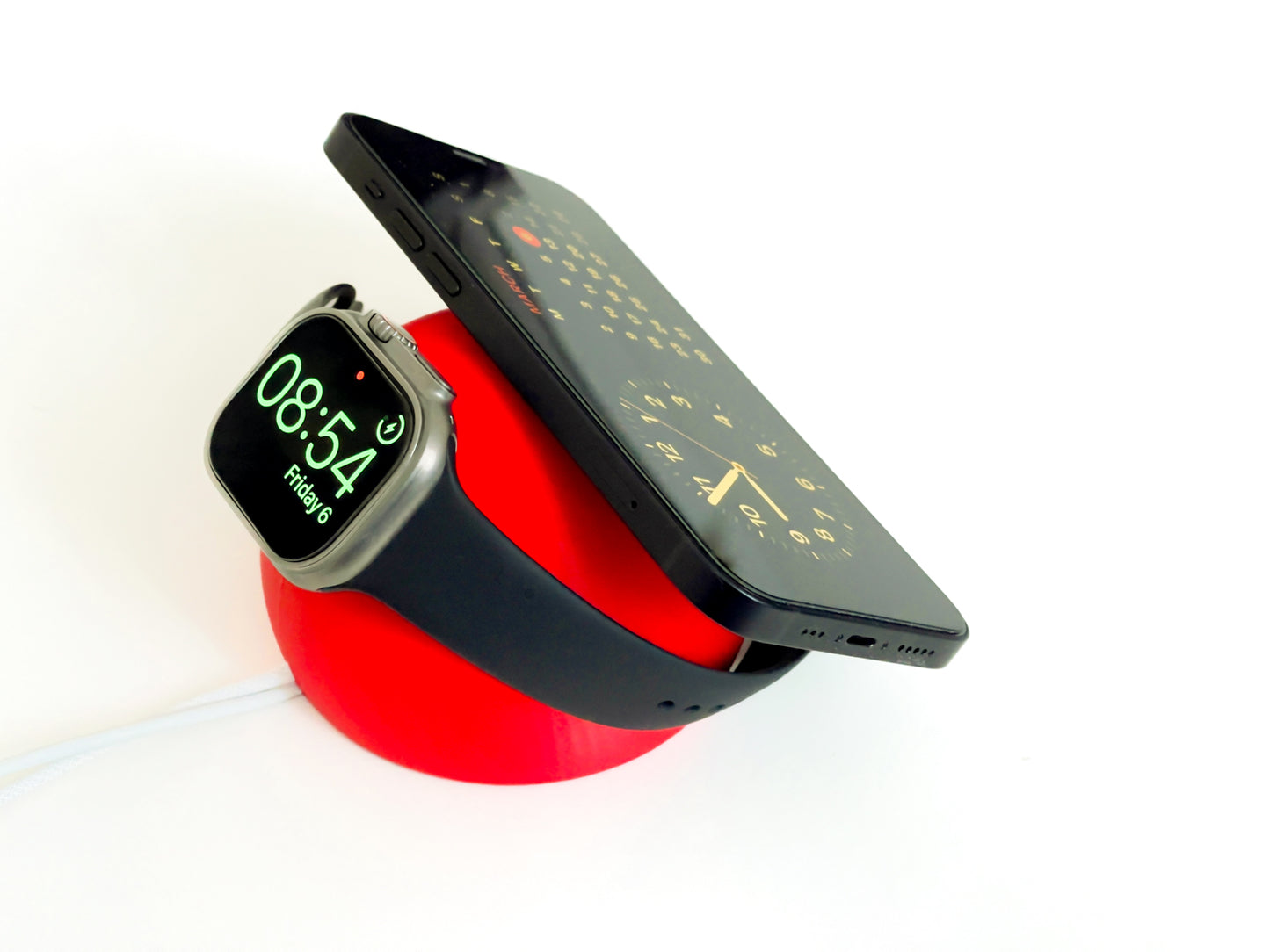 2-in-1 Magnetic Phone & Smartwatch Charging Stand