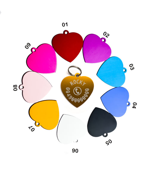 Pet tag ID from aluminium