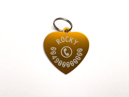 Pet tag ID from aluminium