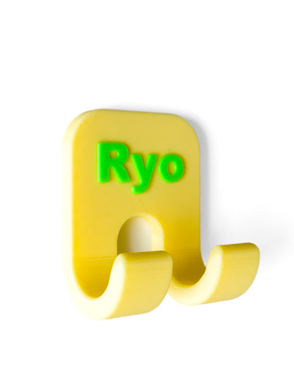 Personalized Towel Holder for 2 – 3D Printed Wall Mount, Multiple Colors