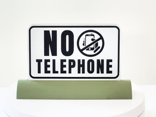 Acrylic "No Mobile Phones Allowed" Sign