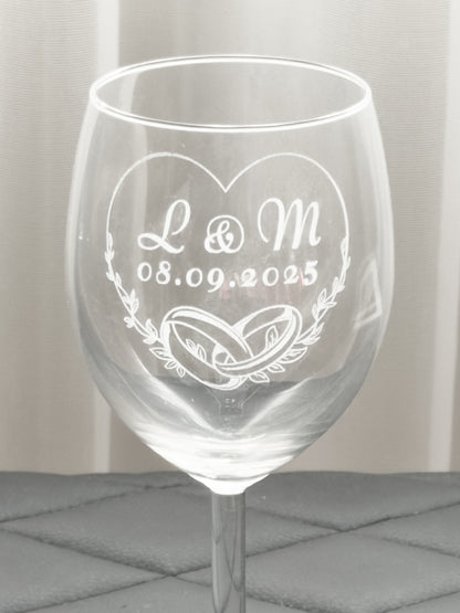 Personalized wine glass