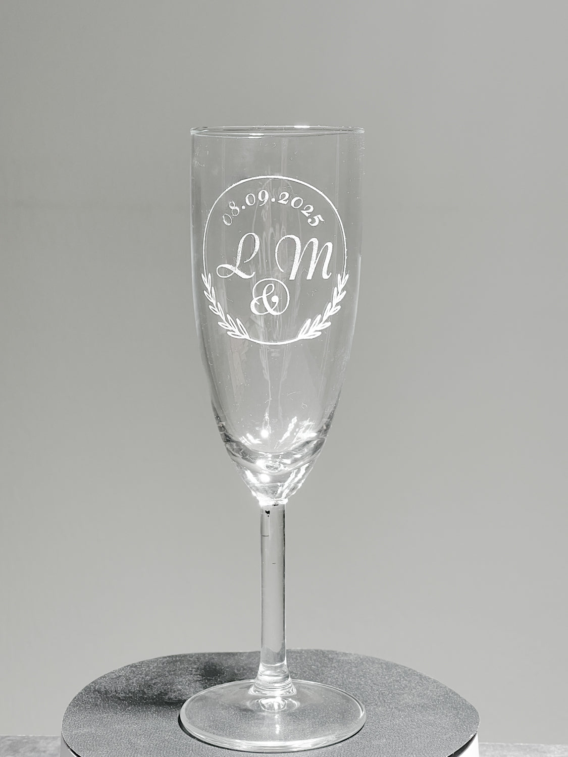 Personalized wine- champagne glass