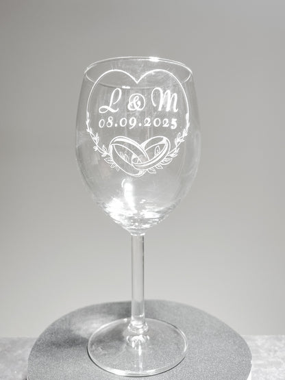 Personalized wine glass