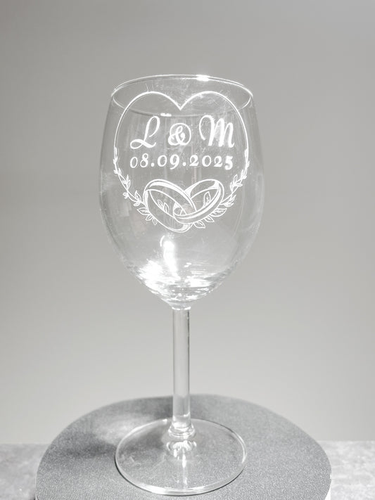 Personalized wine glass