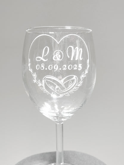 Personalized wine glass