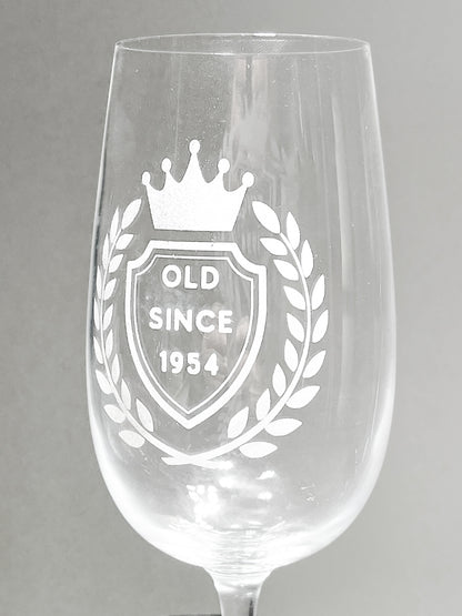 Personalized wheat beer pint glass