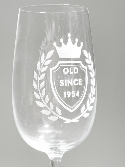 Personalized wheat beer pint glass